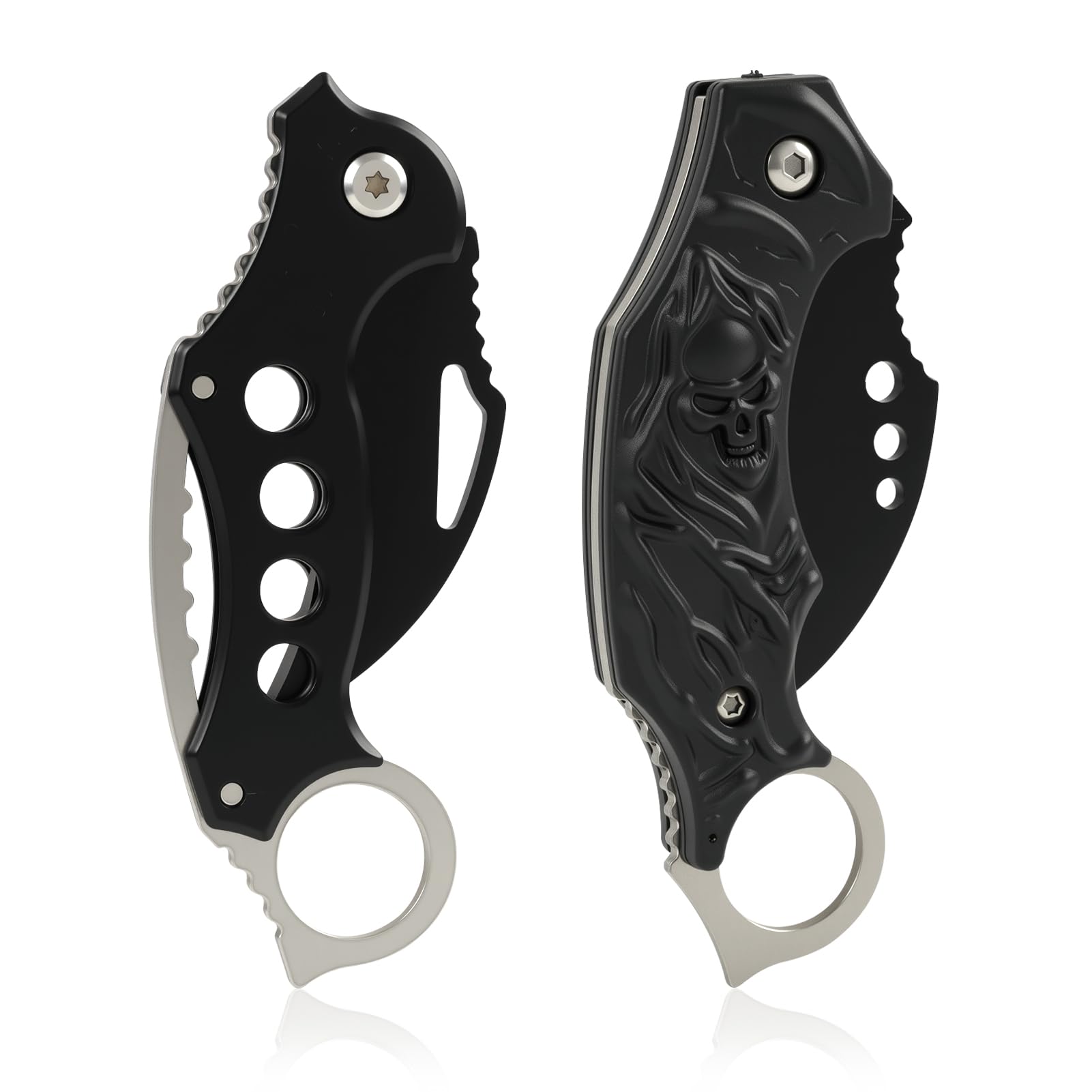 2pcs Pocket Multi Tool Folding Camping Outdoor Utility Tool, Multitool Compact Keyring Tool for Box Open, Camping, Hiking, Travel, Daily Carry, Gift, Portable EDC Gadgets 2 Styles