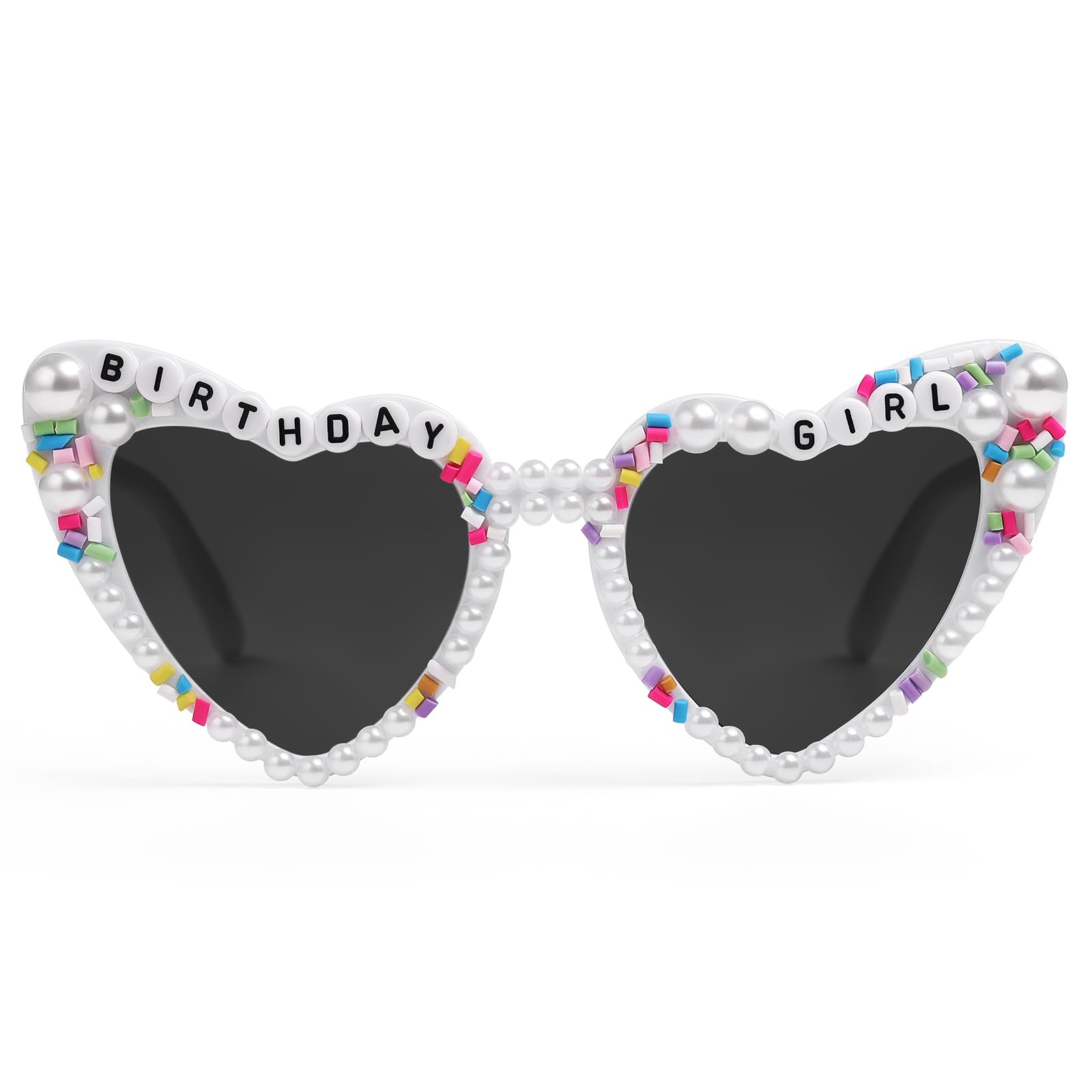 Etercycle Heart Glasses, Birthday Girl Heart Shaped