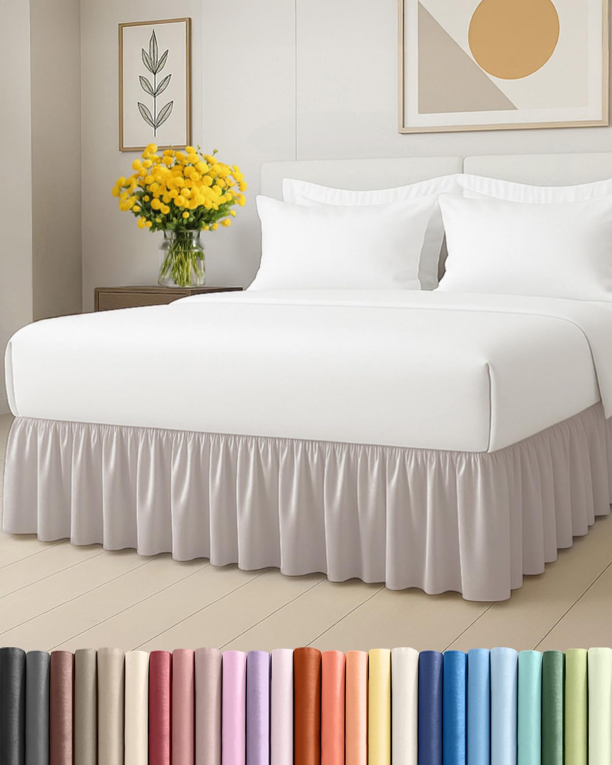 CGK Unlimited King Ruffle Bed Skirt