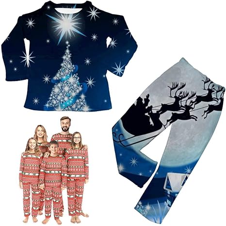 Amazon Co Jp Sleepwearクリスマス親子パジャマ Merry Christmas 2 クリスマスおめでとうございます ルームウェア おそろい 親子 カップル 子供 長袖 セット ハロウィン クリスマス プレゼント 服 ファッション小物
