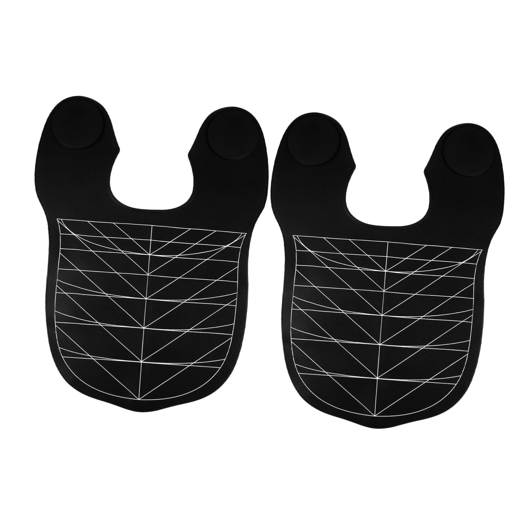 Healvian 2 Sztuki Zespół do farbowania włosów Przylądek do stylizacji włosów Cape Cape Black