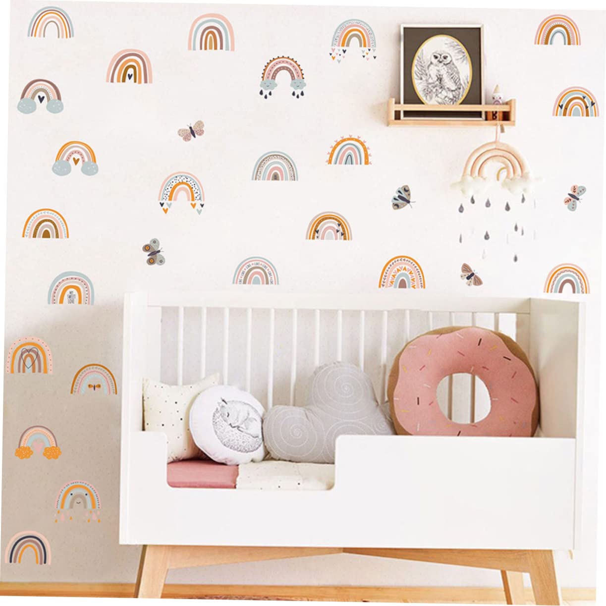 Toyvian 4 Fogli Adesivi Murali A Tema Cartoni Animati Adesivi Murali Rimovibili Per Camerette Di Bambini Decorazioni Artistiche