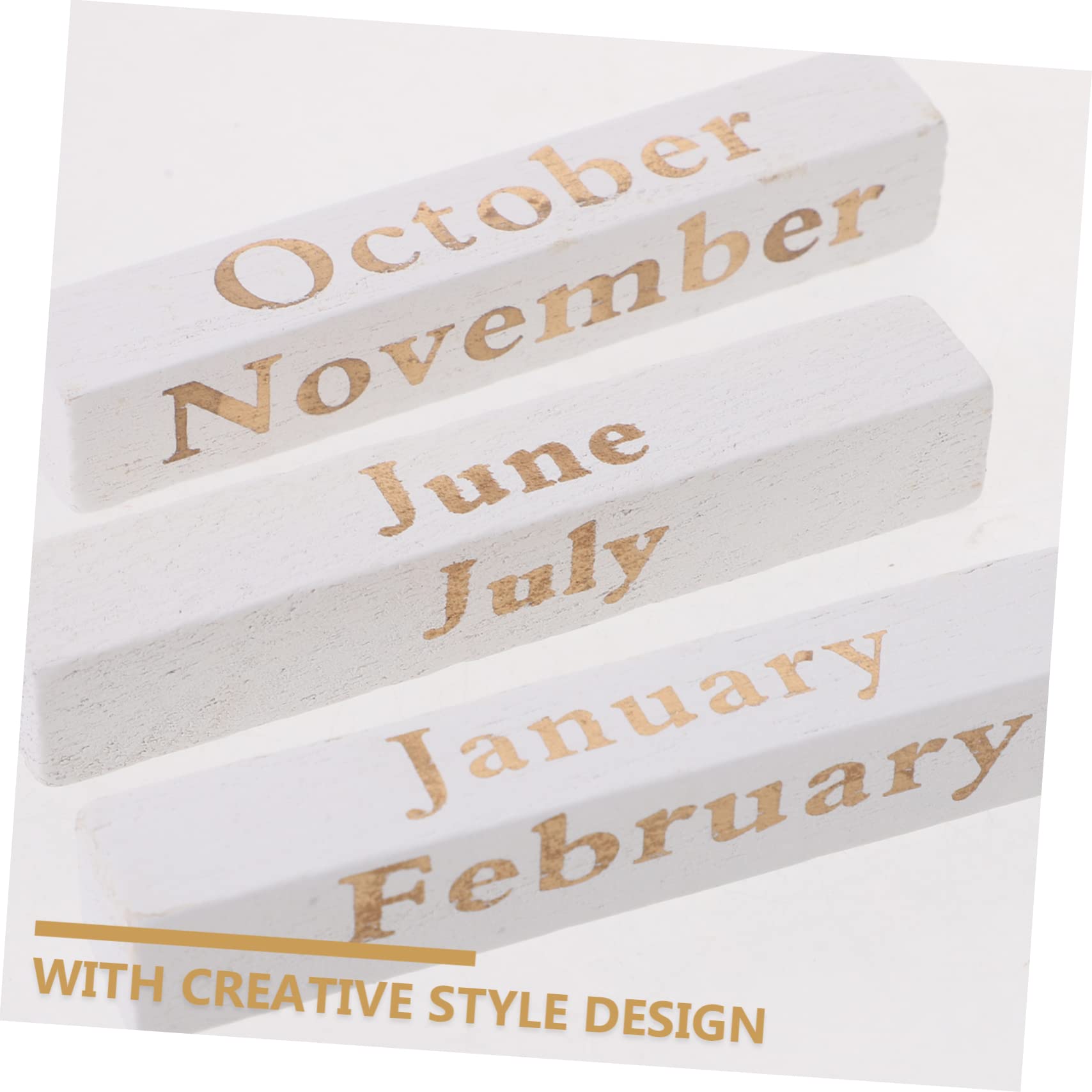 STOBOK 2stücke Blockkalender Aus Holz Kreativer Perpetual Tischkalender Für Schreibtisch Manuell Für Wohn Und Arbeitsräume Inklusive Monats Und Tagesblöcke Robustes Design