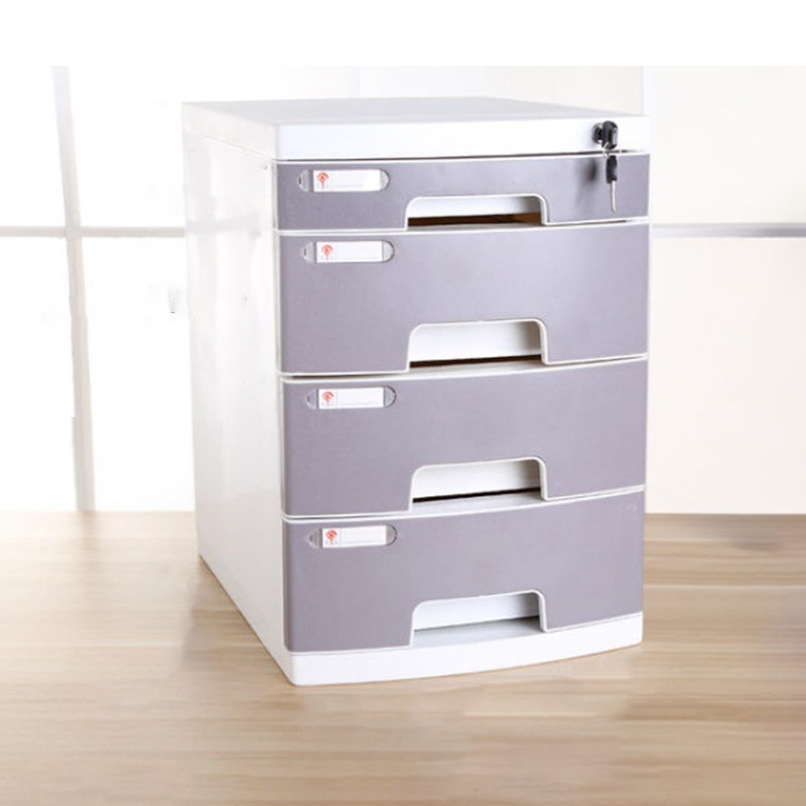 Aioneer Mobile File Cabinet Office Storage Box With Drawer A4 Paper Organizer Versatile Desk Storage Solution For Home Office Document Filing System Space-Saving Design-Blau-5 layers