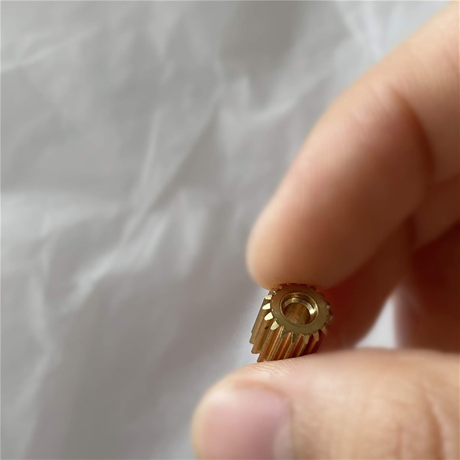 Tooth Gear,Motor Brass Pinion Gear, 4PCS Brass Pinions 0.4M 18T 2.98mm