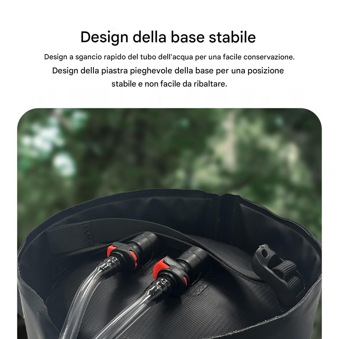 Borsa Doccia Da Campeggio Tubo Rimovibile, Soffione Intercambiabile, Kit | Borsa Doccia Solare Per Campeggio Attrezzatura Trekking, Gite In Spiaggia, Nuoto, Viaggio, Outdoor, Overlanding