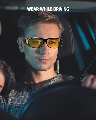 Miniatura 2 de Gafas de conducción nocturna antirreflejos, polarizadas, visión nocturna, reducción de deslumbramiento, ajuste sobre gafas de sol para conducir para