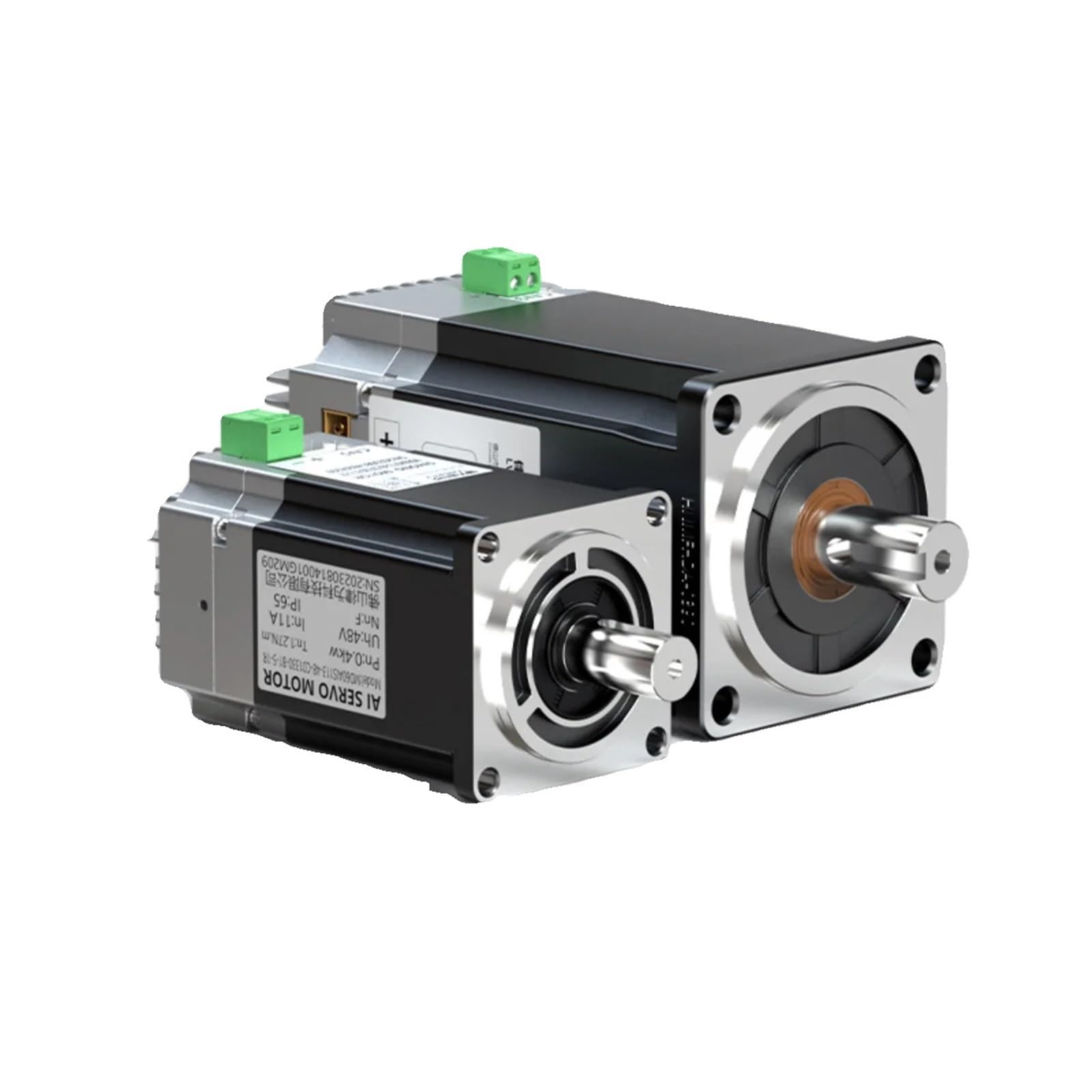 Serwomotory DC niskonapięciowe 24/48/72 V 60/80 ze zintegrowanym sterownikiem sterowania, silnik 400 W, 750 W i 1000 W, (60-200 W0.63N 24 V)