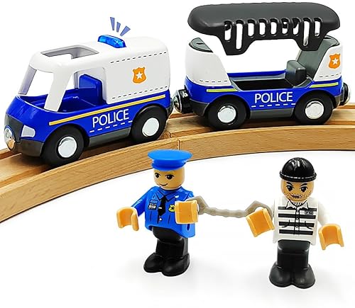 Juego de trenes magnéticos y autos de madera, accesorios de tren, estación de tren para niños pequeños de 3 a 5 años, juegos de trenes de madera