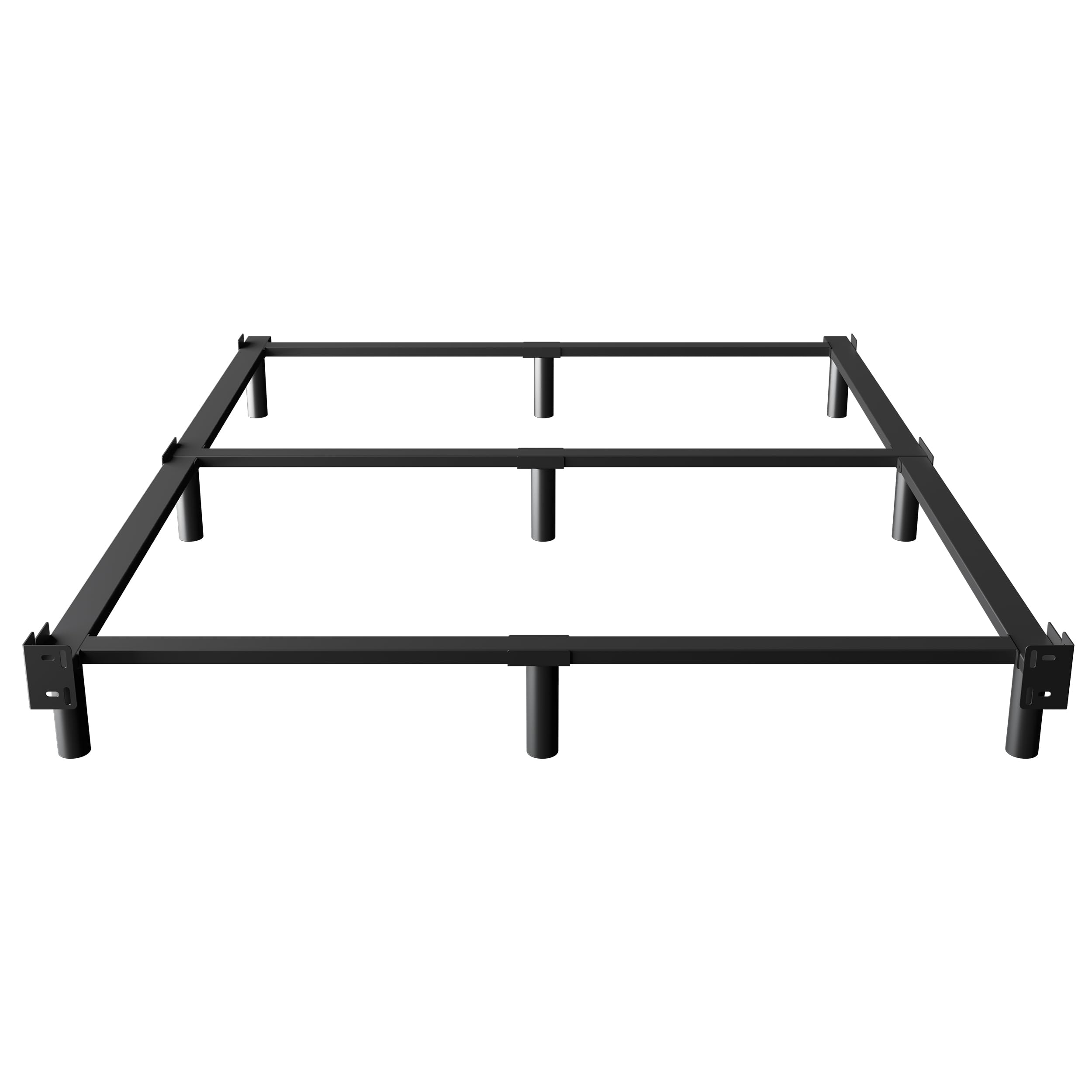 EMODA 7 Inch King Size Bed Frame for Box Spring and Mattress 9 Legs Metal King Bed Base