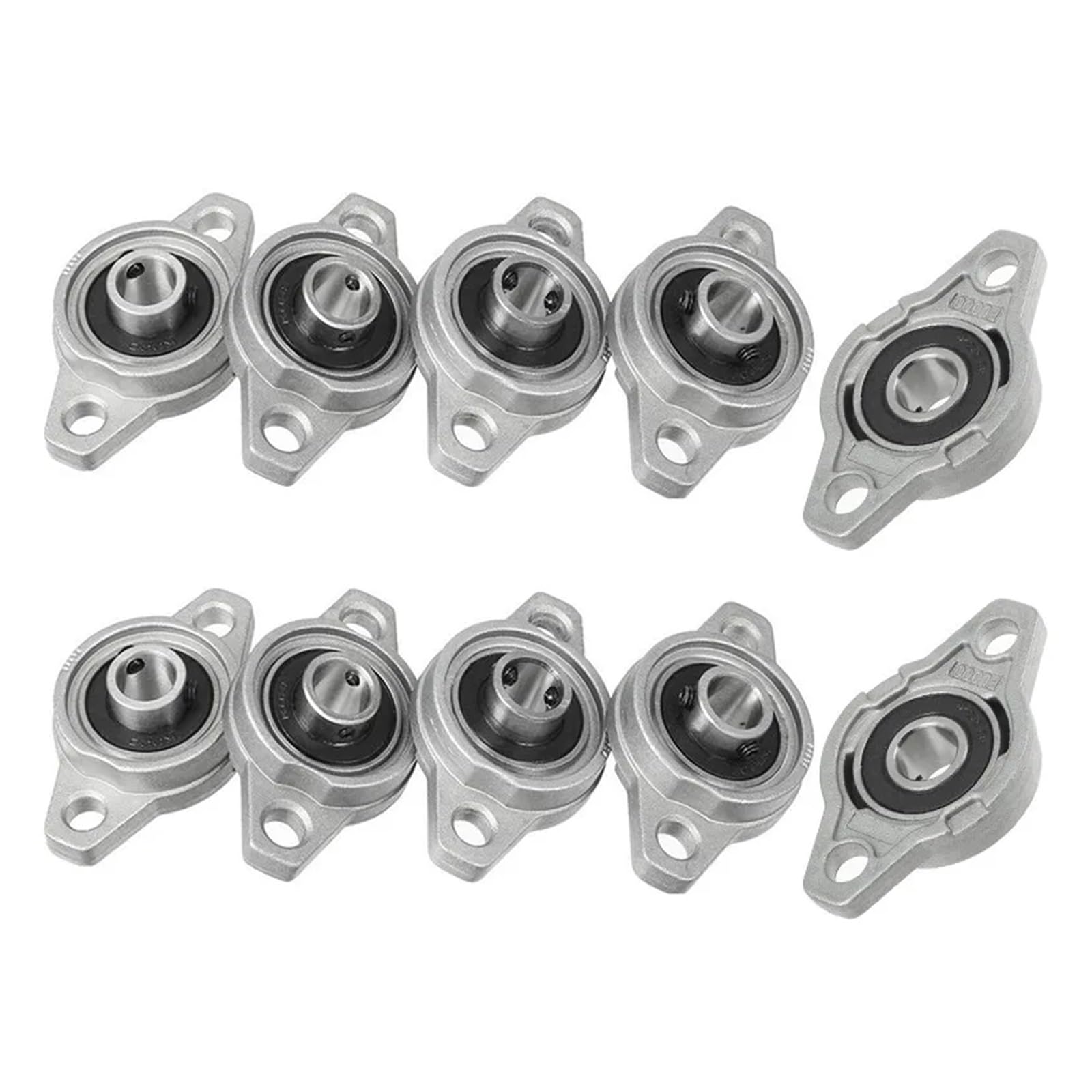 10 Uds KFL08 KFL000 KFL001 KFL002 KFL003 KFL004 KFL005 8 12mm bloque de almohada rodamiento de diamante aleación de zinc eje de rodamiento lineal integrado(KFL005 25MM)