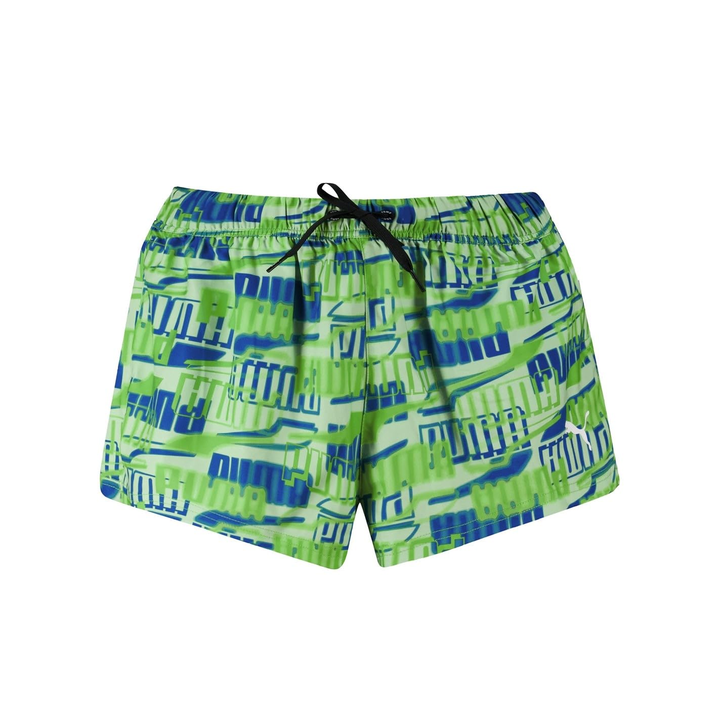 Puma Women's Green Printed Woven Swim Shorts in Size 10, Sports Direct