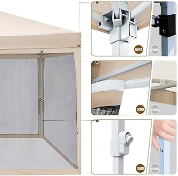Amazon | ADVANCE OUTDOORワンタッチ タープテント 蚊帳テント 3