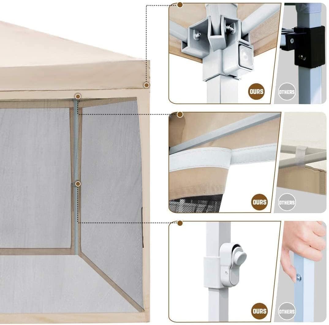 Amazon | ADVANCE OUTDOORワンタッチ タープテント 蚊帳テント 3段階