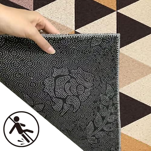 Alfombra larga de pelo corto ideal para decorar una entrada moderna y cocina transitable suave 4