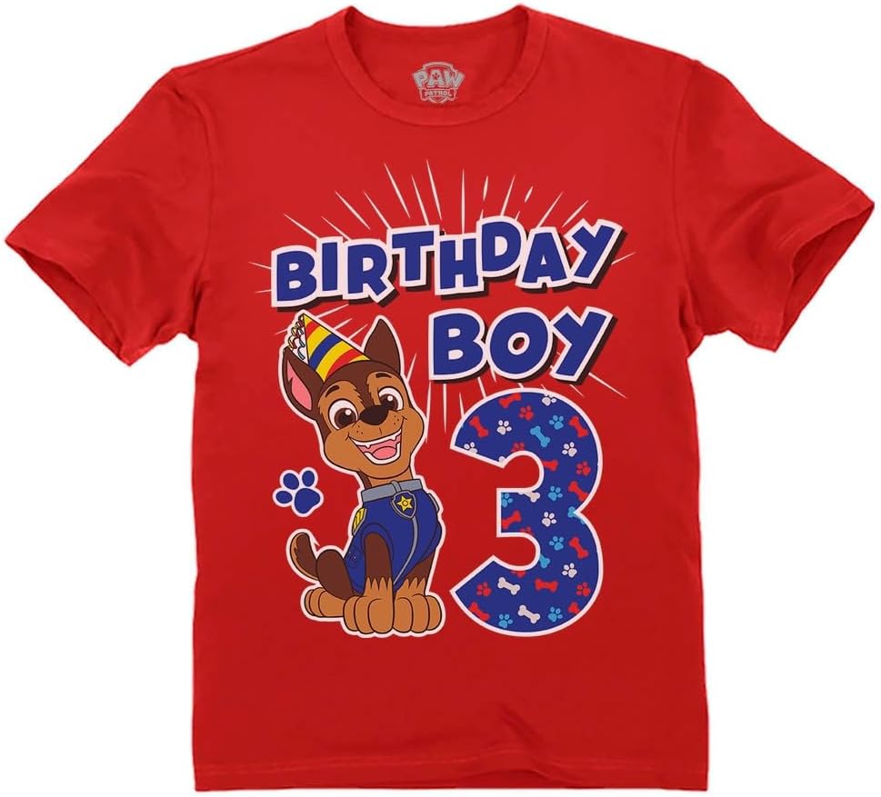 3rd Birthday Paw Patrol Shirt for Toddler Boys Australia Ubuy