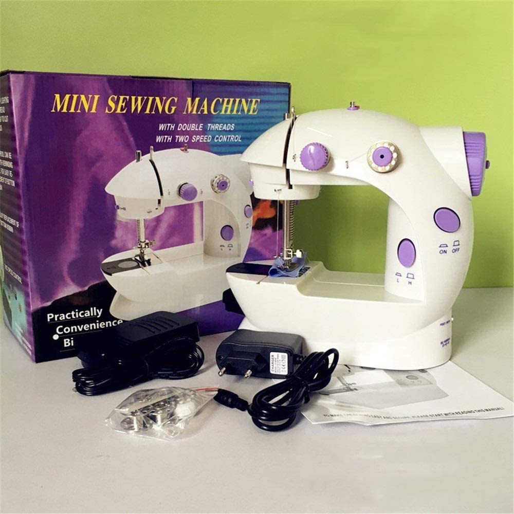 Mini maszyna do szycia, przenośna elektryczna maszyna do szycia, domowa elektryczna maszyna do szycia z lekką, lekką maszyną do szycia z zestawem akcesoriów