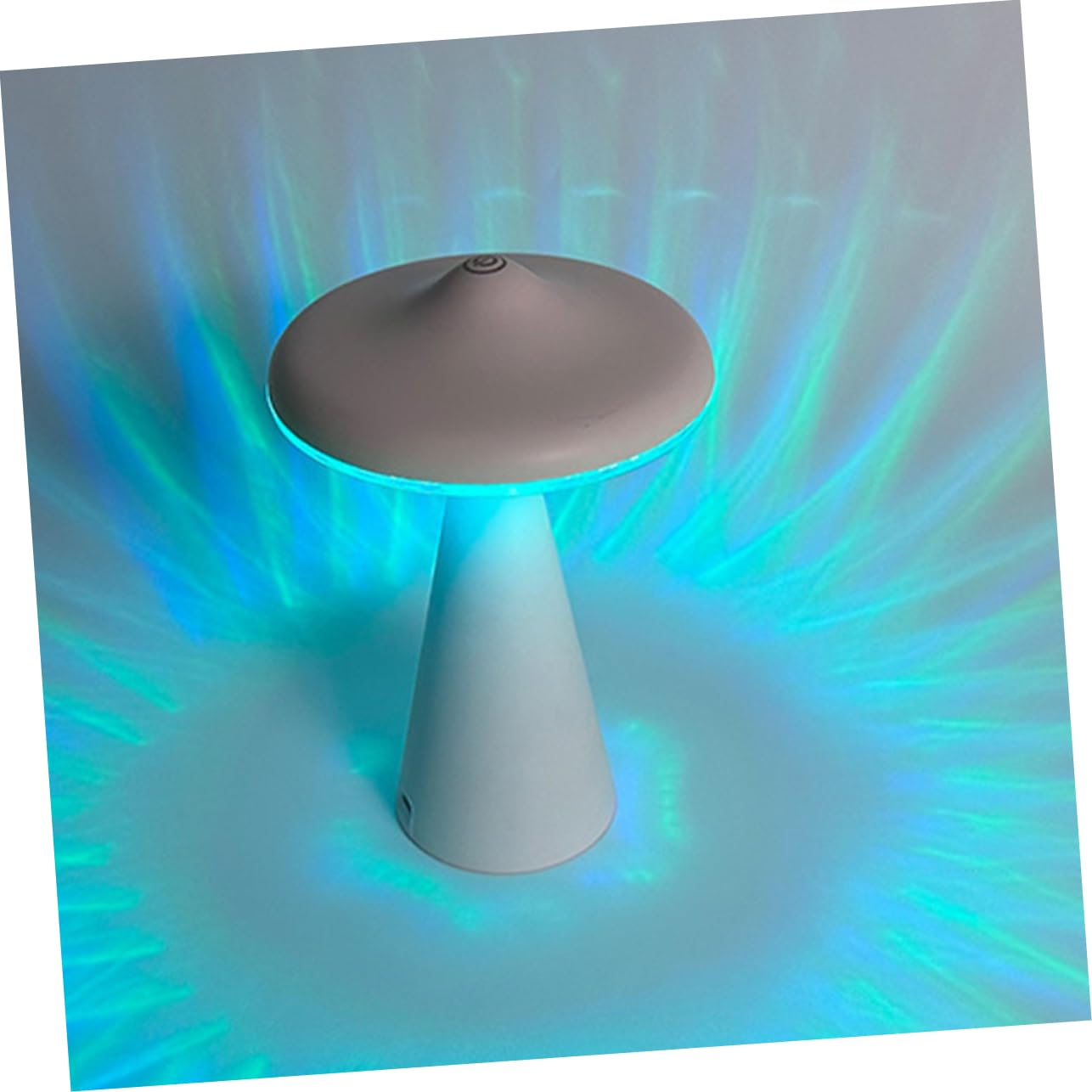 Artibetter Lampada da Tavolo Ricaricabile a Luce Calda Touch Dimming, Design a Forma di Disco Decorativo per Camera da Letto, Ufficio, Scuola, Regalo Creativo