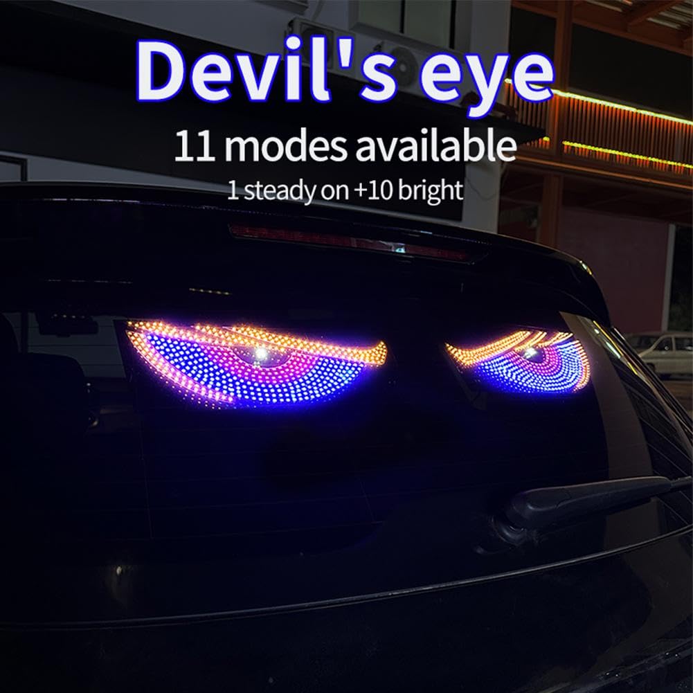 Yeux LED Devil Eyes pour caion et voiture, écran souple, prograable