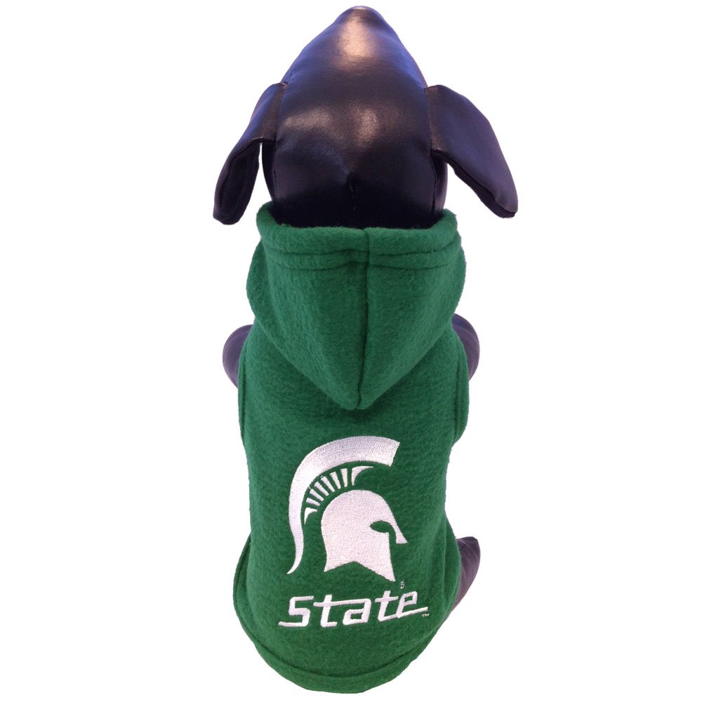 NCAA Michigan State Spartans Polar Fleece Hooded Dog Jacket
