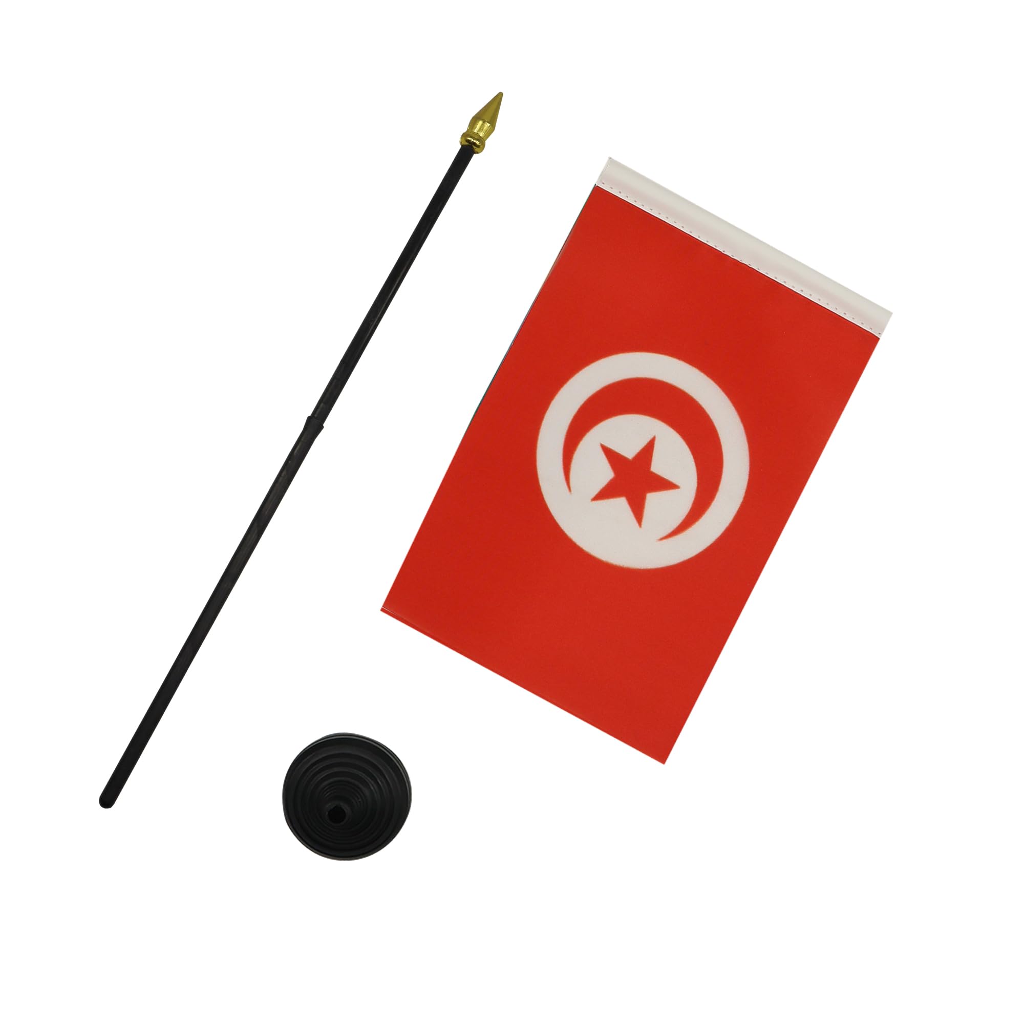 AZ FLAG Bandiera da Tavolo Georgia 15x10cm Punta Dorata - Piccola BANDIERINA Georgiana 10 x 15 cm