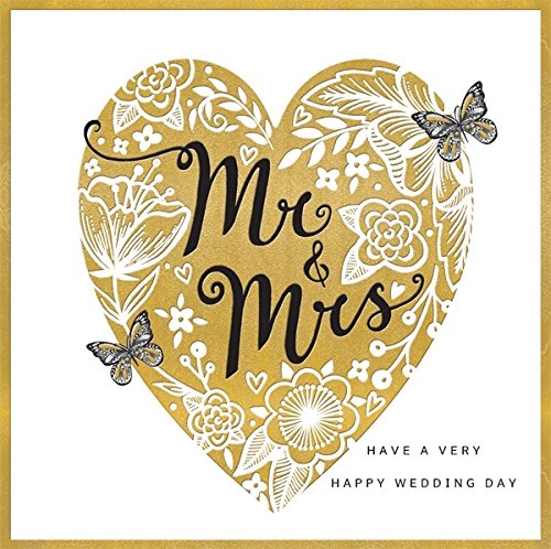 Rachel Ellen Designs - Zebra Crossing Range - Mr & Mrs Heart