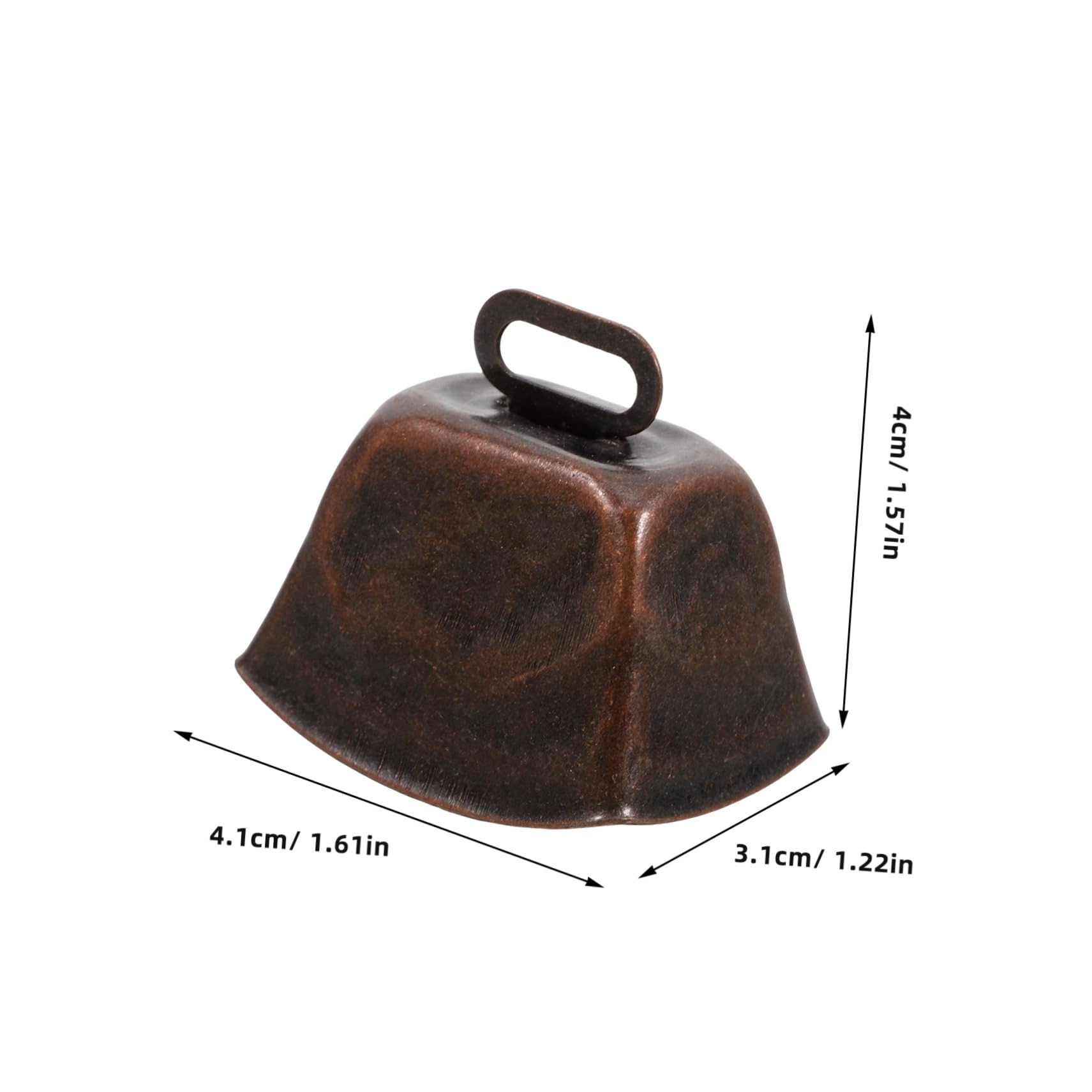 OFFSCH Unique Sound Ted Cow Bell Mini Cow Bells for Cattle Decorative Ornament