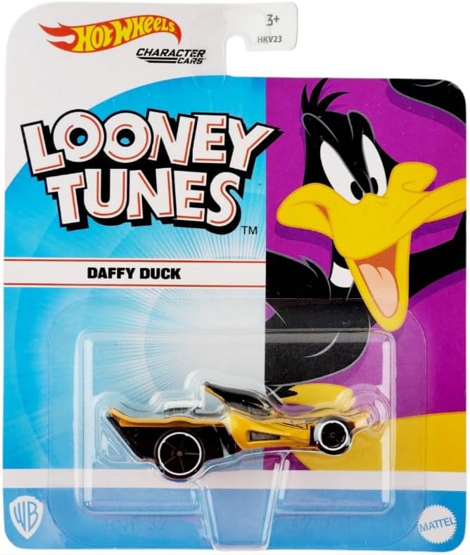 Hot Wheels Character Cars 1:64 Scale Looney Tunes (Daffy Duck 3/7)