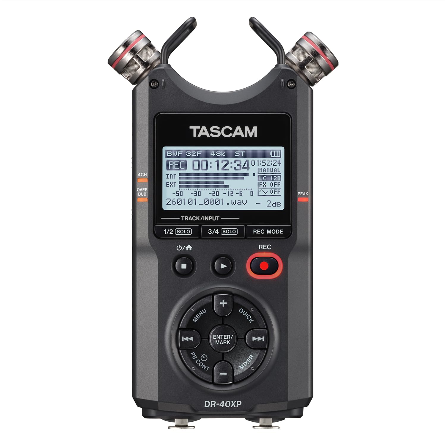 【保証書有】SR3D TASCAM セット TASCAM DR-40XP 4-Channel 32-Bit Float Portable Handheld Field