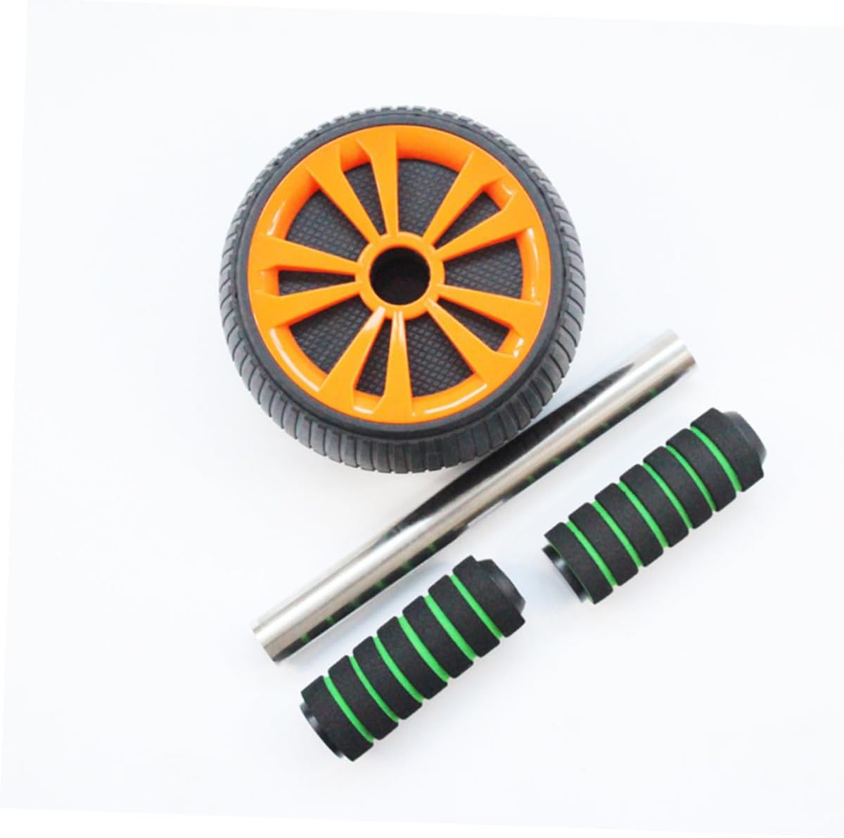 Non-slip Abdominal Exercise Roller for Core Strengthening and Fat Burning Silent Ab Wheel Trainer with Rubber Grip for Home Gym Fitness Workout Ab Cruncher Equipment