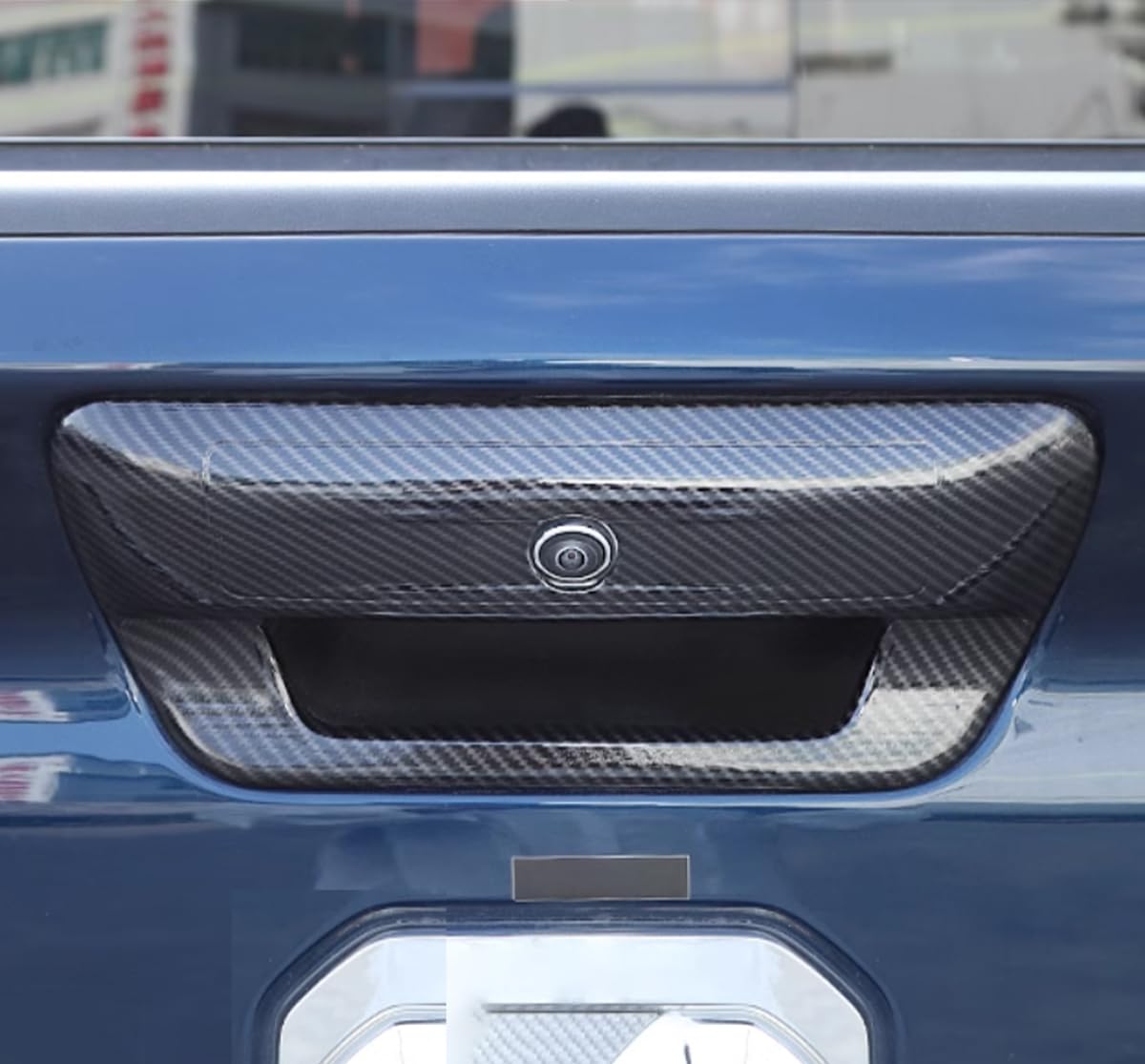 JWWY Cubierta De Protección Para Manija De Puerta Ram Para Dodge RAM 1500 2500 3500 2018-2023+ Accesorios Exteriores Fibra De Carbono Versión Alta
