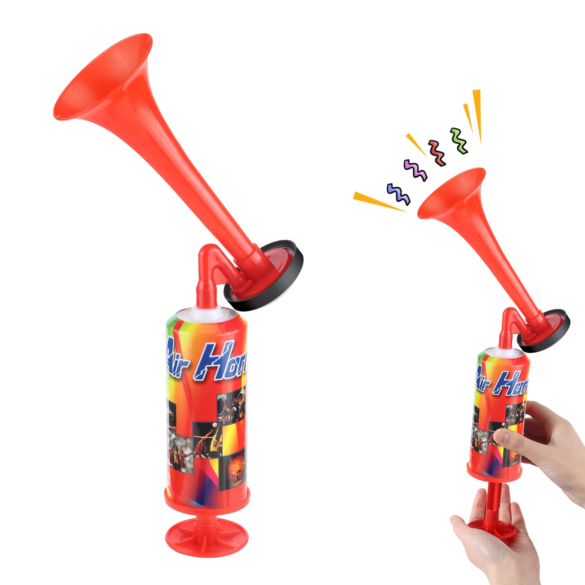 JSMTKJ Tromba da Stadio, Trombetta da Stadio Manuale, Air Horn Estremamente Forte per Partite di Calcio, Eventi Sportivi, Nautica, Celebrazioni