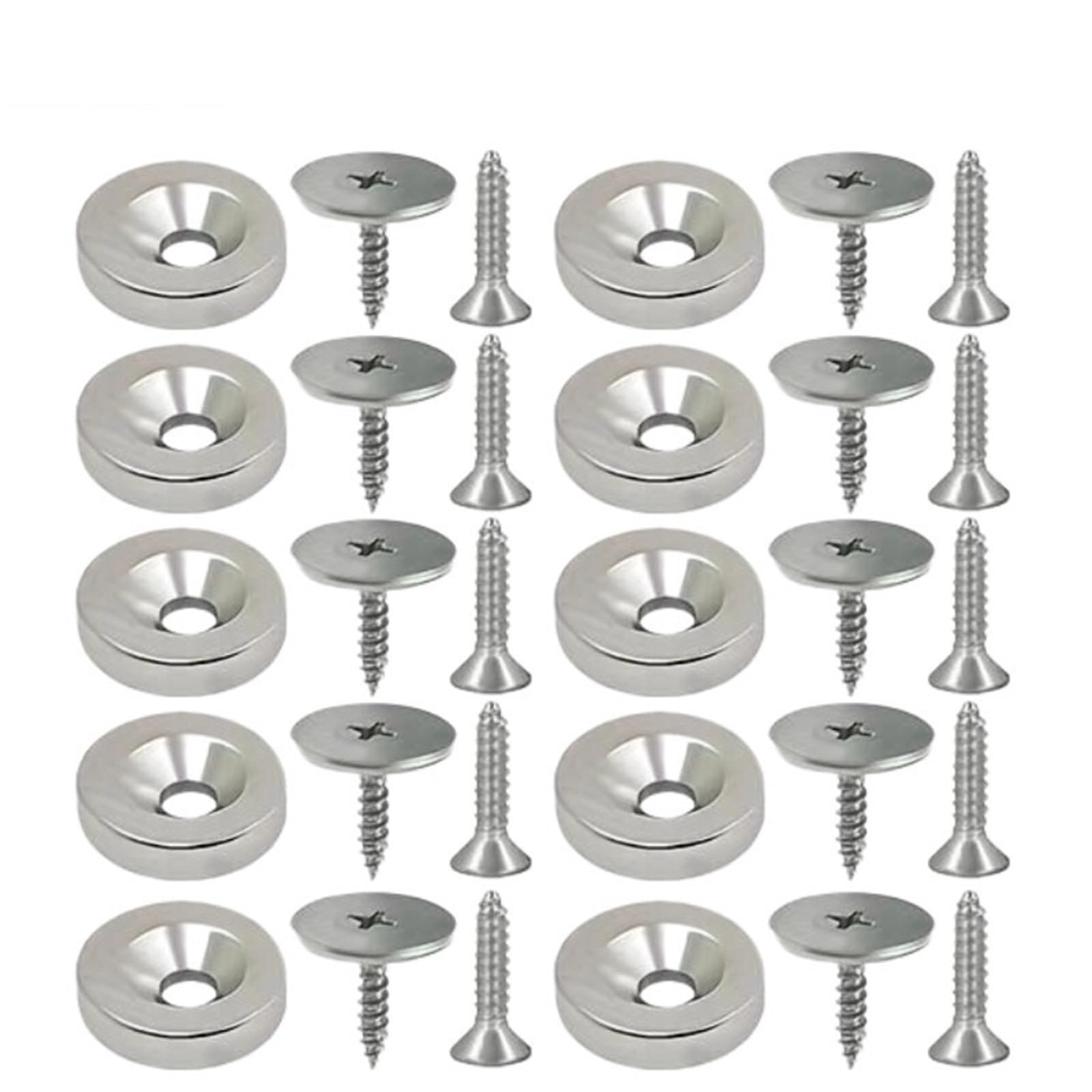 Ppqiru One Color 20Pcs Cabinet Strong Magnetic Catches For Cupboards