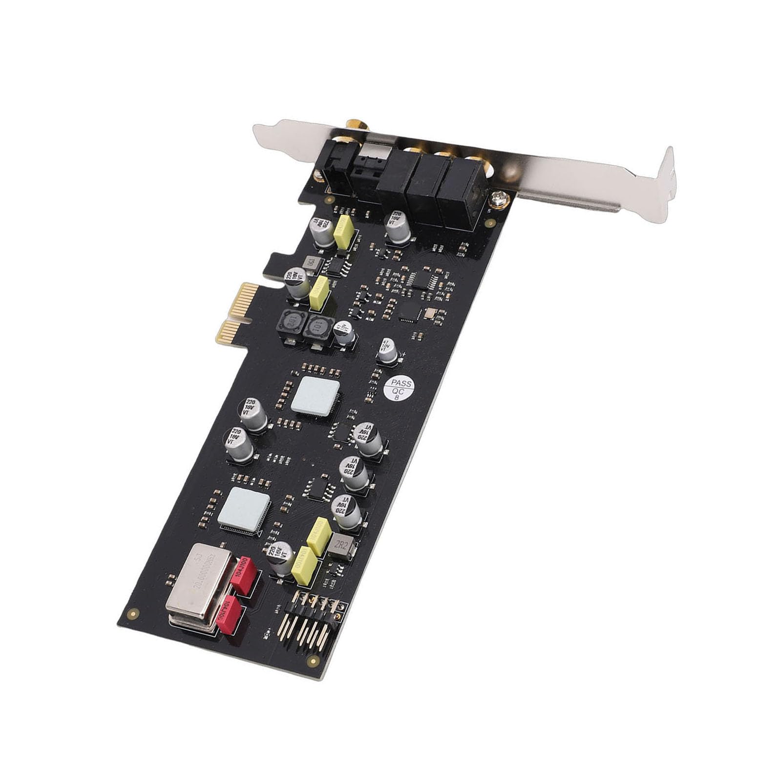 Fockety PCIe-Soundkarte, Sabre 32 ES9018K2M DAC Interne Soundkarte, Digitaler Audiokonverter ohne Treiberinstallation für OS X-Systeme, Unterstützt SSS1700 44,1 kHz, 48 kHz, 96
