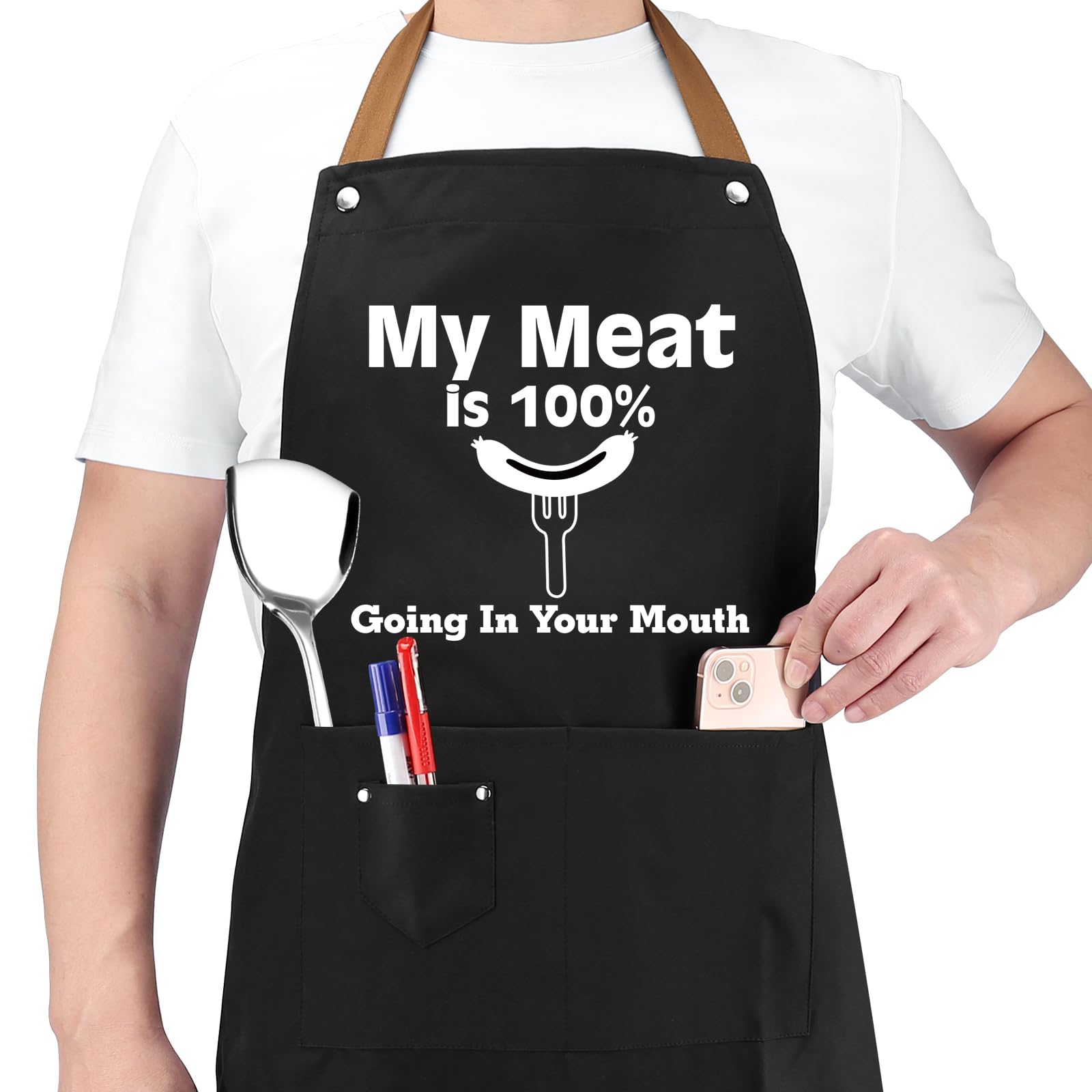 Gifts for Boyfriend, Husband Gag Gifts from Wife, Chef Apron