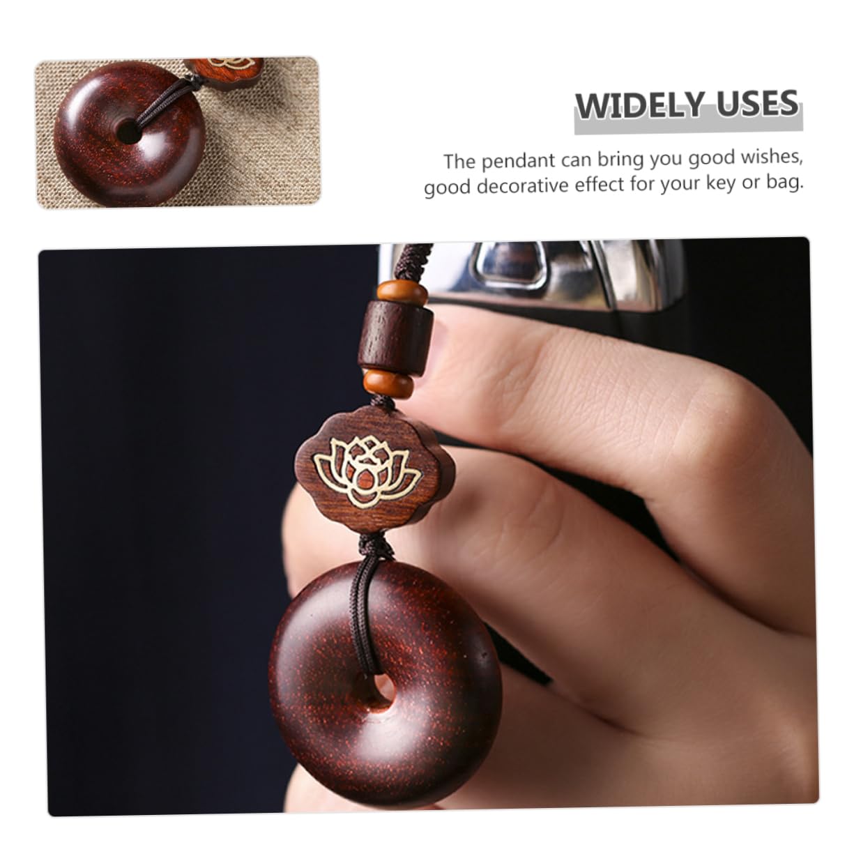 GALPADA 5stücke Vintage Holz Schlüsselanhänger Mit Pendant Handgefertigter Car Key Charm Für Auto Rucksack Und Geschenkideen