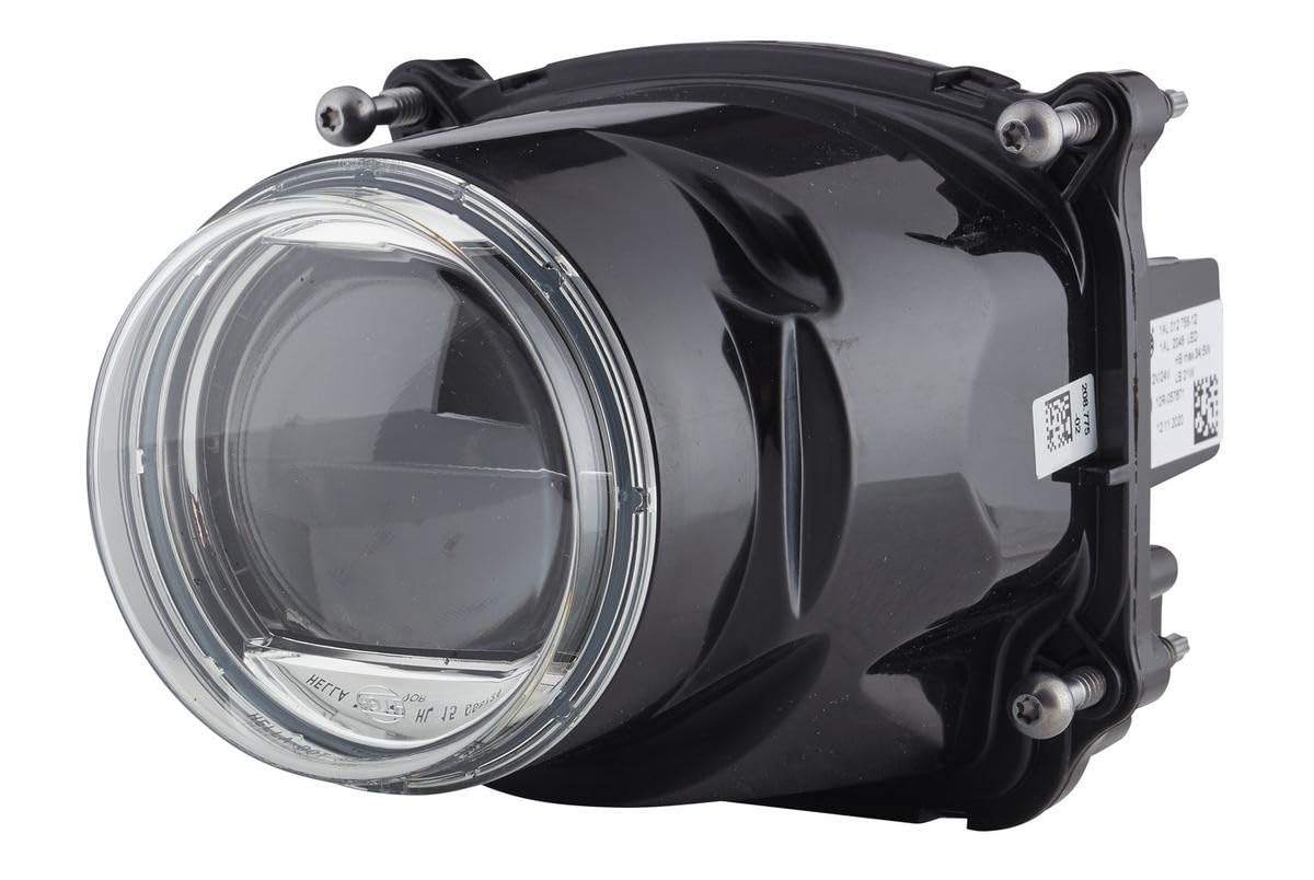 HELLA 1AL 012 758-121 LED/DE-Insert, headlight - 90mm Performance Bi-LED L5570 - 12/24V - round - Fitting/Screw Connection - Lens Colour: Crystal clear - Plug: DEUTSCH plug - right - Quantity: 1