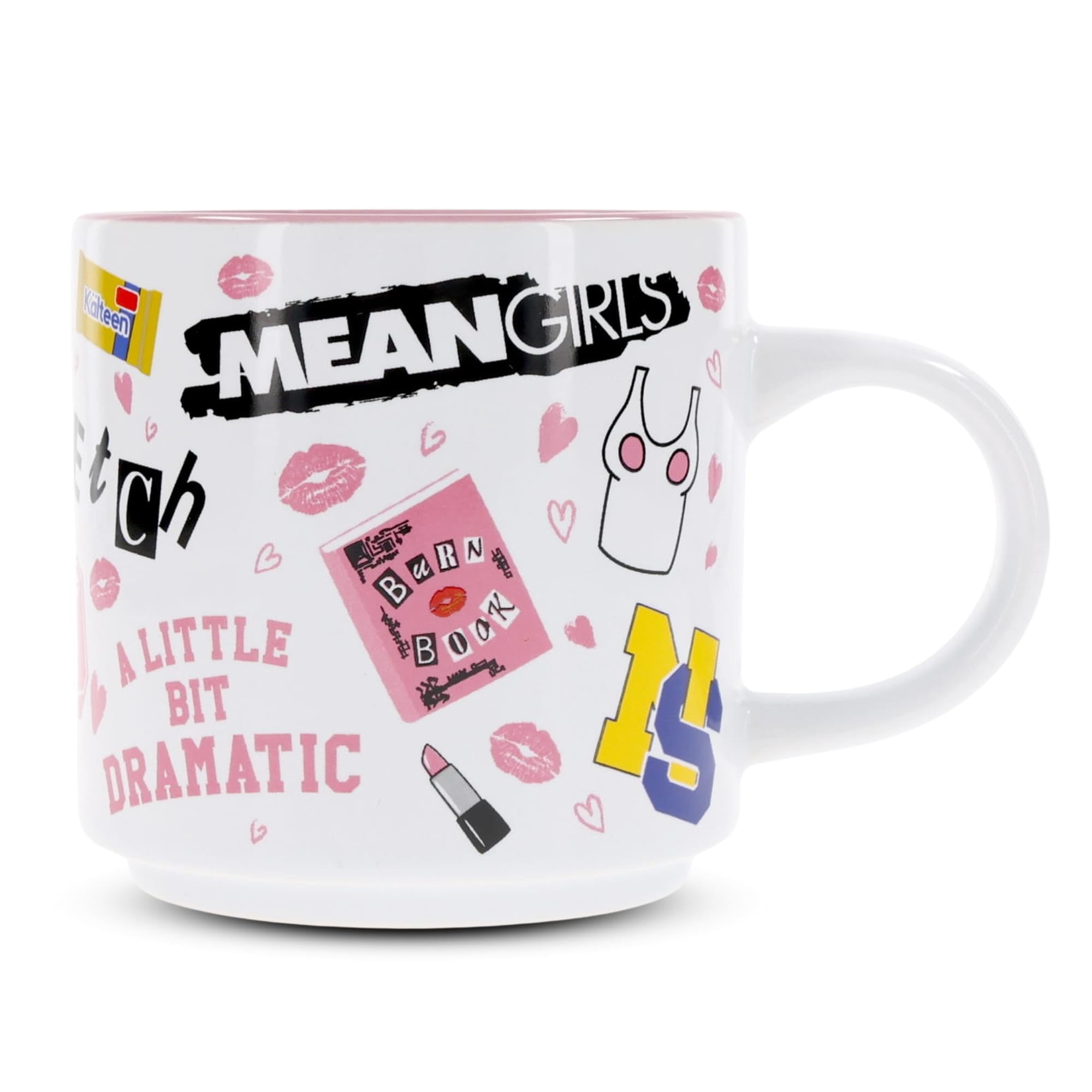Mean Girls Icons - Taza de cerámica apilable individual | Taza de café para té, cacao, bebidas | Capacidad para 13 onzas