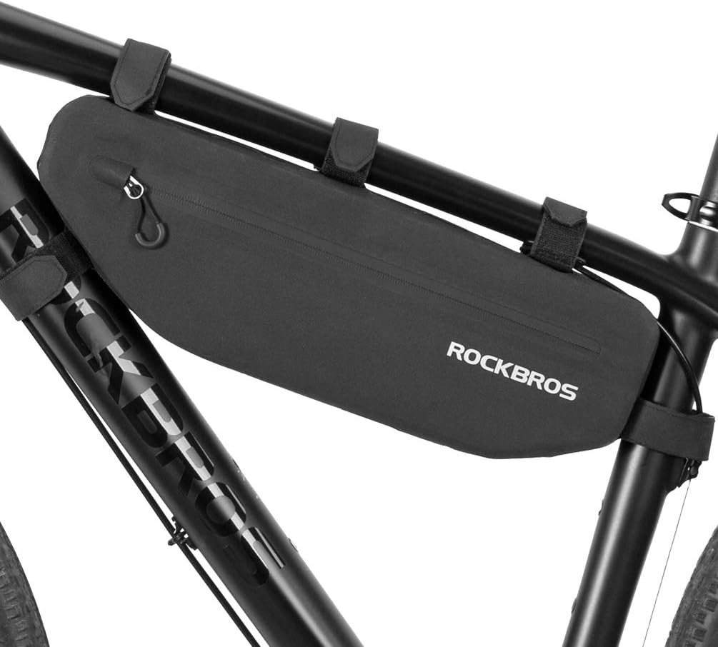 Bike Frame Bag Waterproof Bike Triangle Bag Bicycle Under Top Tube Bag Corner Pouch Storage Bag Approx. 3 Litres for Cycling Accessories