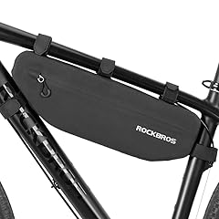 ROCKBROS Bike Frame Bag Waterproof Bike Triangle Bag Bicycle Under Top Tube Bag Corner Pouch Storage Bag Approx. 3 Litres for Cycling Accessories