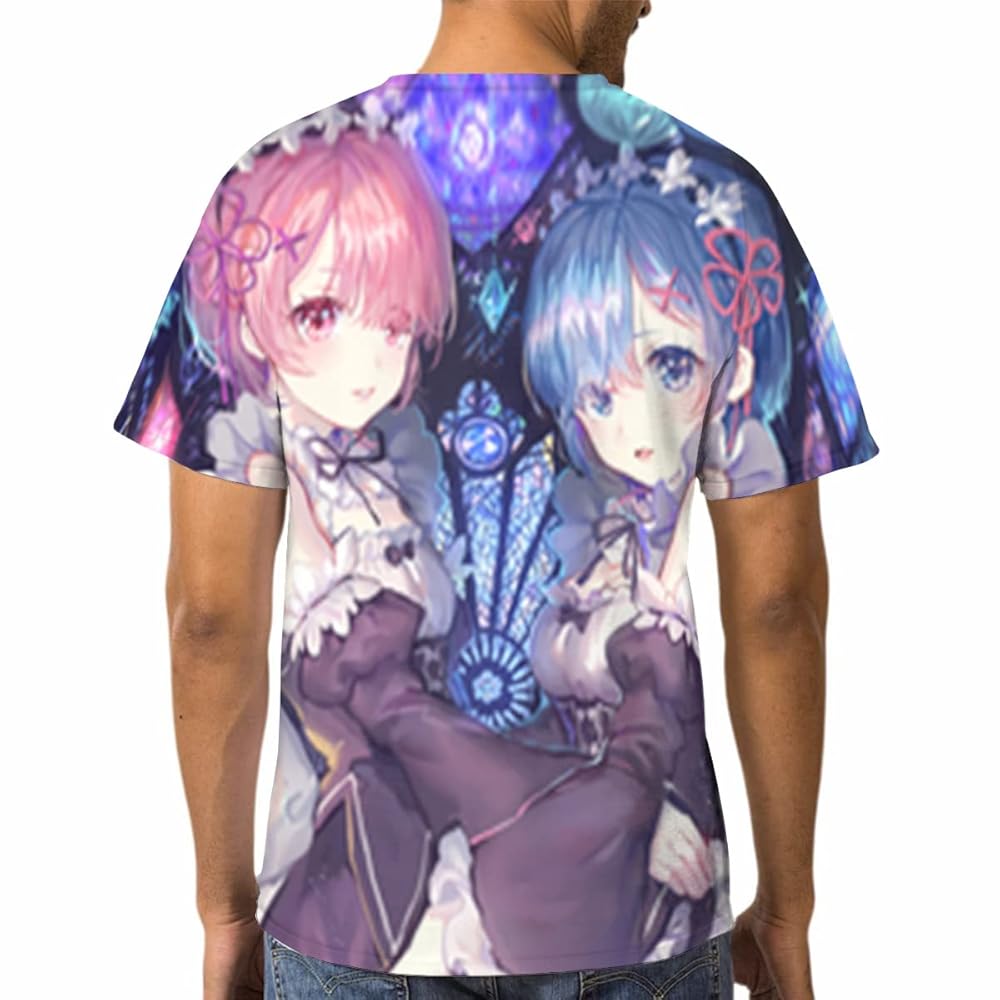 レム＆ラム　誕生日Tシャツ レム＆ラム 誕生日Tシャツ Tシャツ レム フルグラフィックT