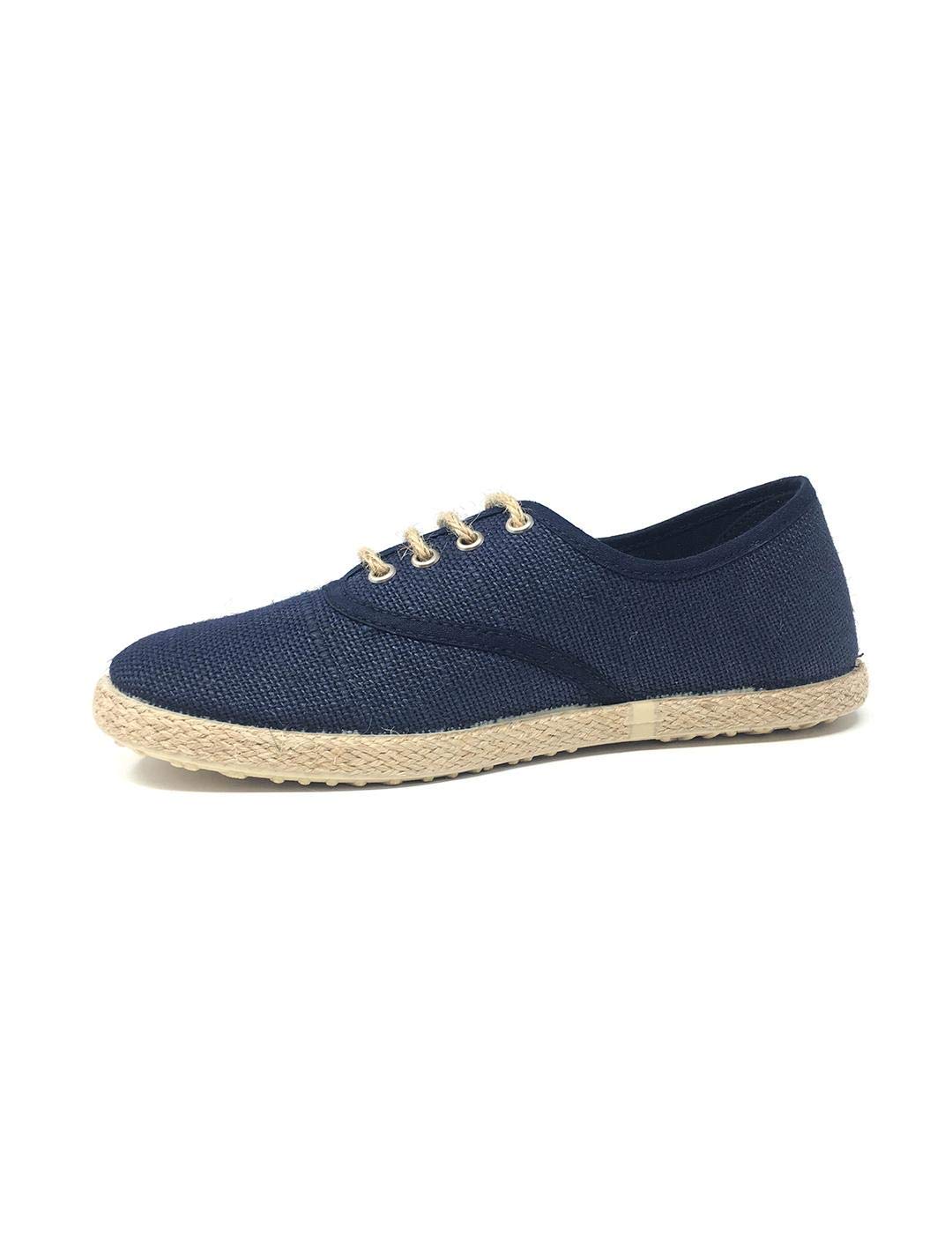 Alpargata Lino Cordon Marino 32 Azul