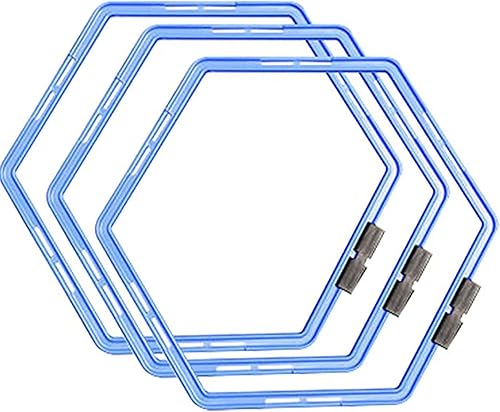 CZ-XING Anillo de agilidad hexagonal de entrenamiento, anillo circular de velocidad, escalera de agilidad, anillo de entrenamiento físico,