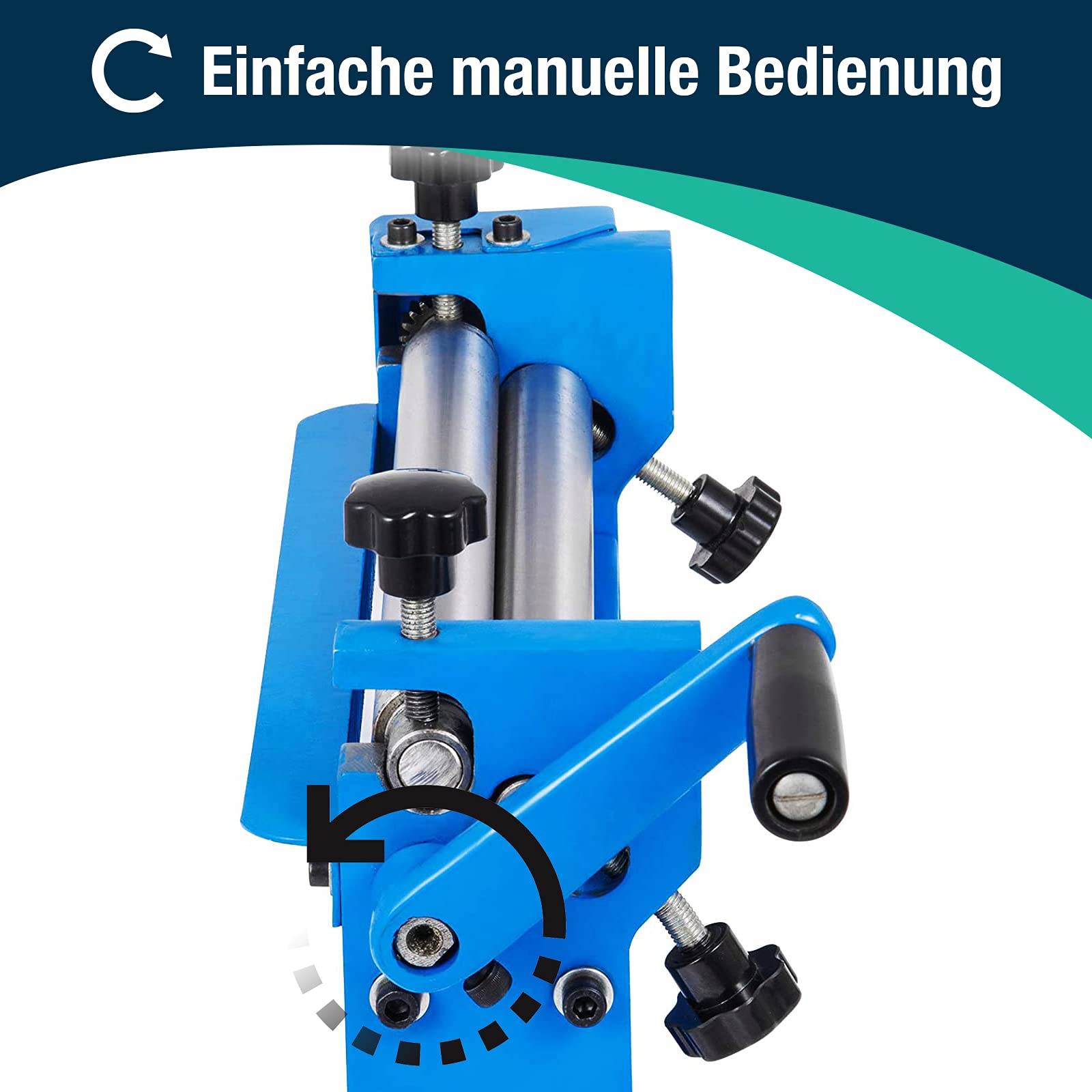 Biegemaschine 300 manuelle Stahlblechbiegemaschine Rundbiegemaschine 2,55mm Blechbiegemaschine
