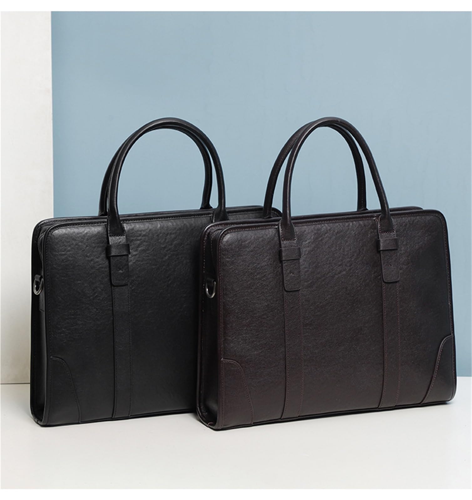 Sac porte-documents en cuir for hommes Sacs for ordinateur portable en cuir