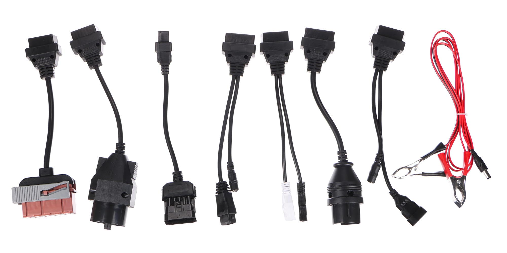 Mechanic Cable Set 1 | Adattatore riduttore OBD-II | Set di cavi diagnostici | Compatibilità con connettori a 16 pin | 8 pezzi