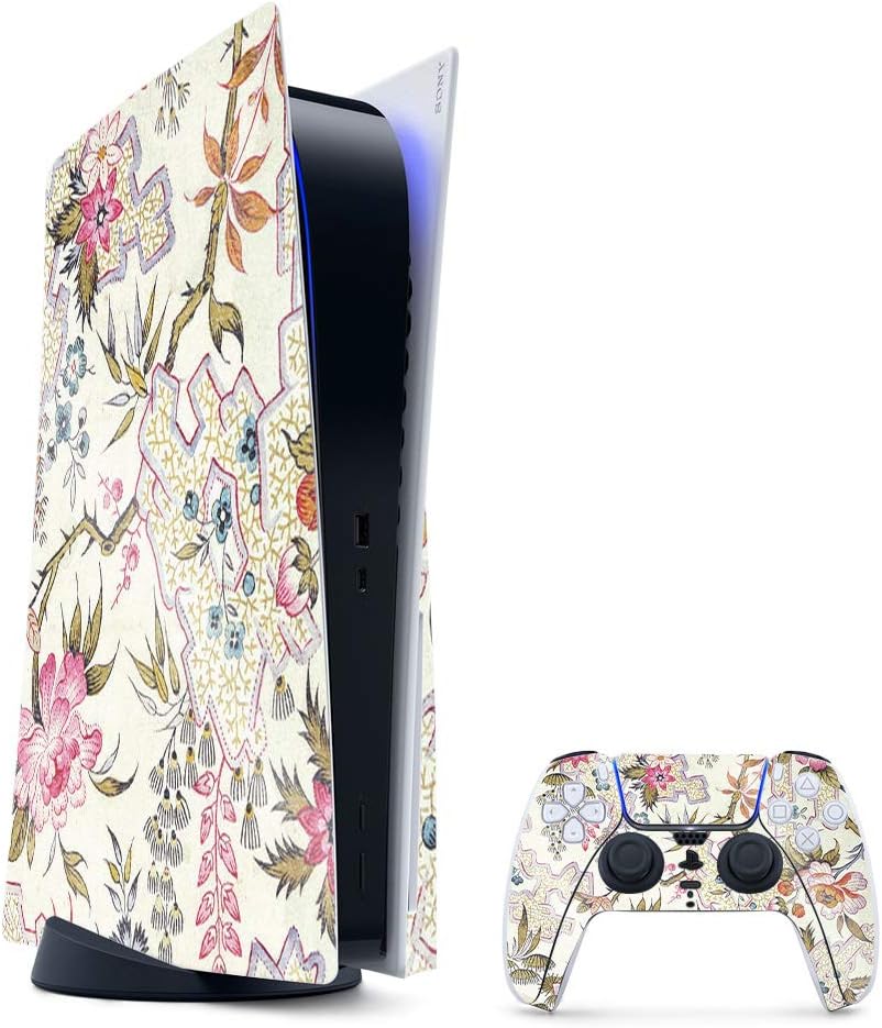 MightySkins Glossy Glitter Gaming Skin for PS5 / PlayStation 5 Bundle - Starry Night | Durable High-Gloss Glitter Finish | Easy to Apply and Change Style | Made in The USA