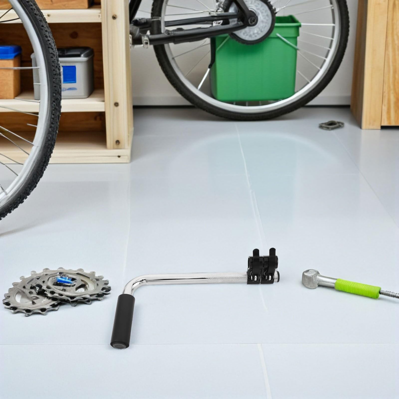 Extensor de Mango para Silla de Ruedas, Acero Inoxidable, Instalación Fácil, Uso Ergonómico, para Interior y Exterior, Plata