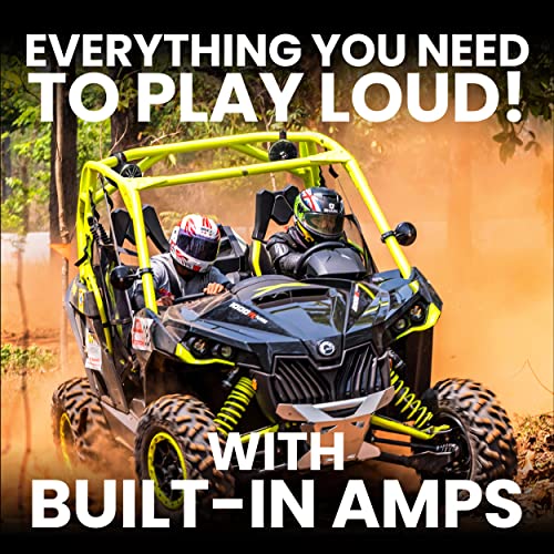 Image of BOSS Audio Systems BM40AMPBT ATV UTV Waketower Speaker System - Bluetooth, 500 Watts of Power Per Pair, 4 Inch Woofer, Full Range, 2 Way, Marine Grade, Weatherproof, Sold in Pairs