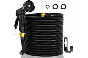 Expandable Water Hose 100 ft - No-Kink, Retractable, Lightweight Garden Hose